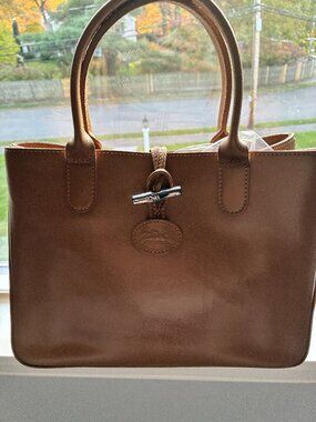 Longchamp Leather Top Handle Bag